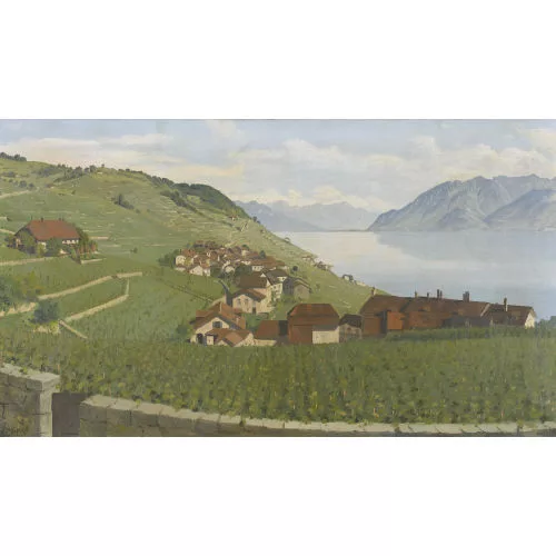 Albert Duplain — Blick auf Epesses im Lavaux.