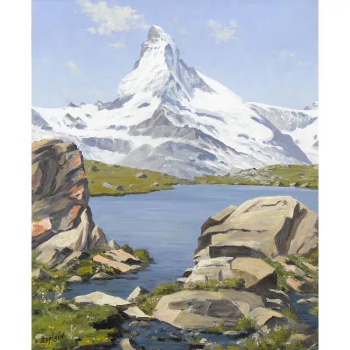 Albert Duplain — Sommerliche Ansicht des Matterhorns.