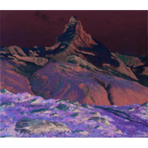 Albert Duplain — Sommerliche Ansicht des Matterhorns.