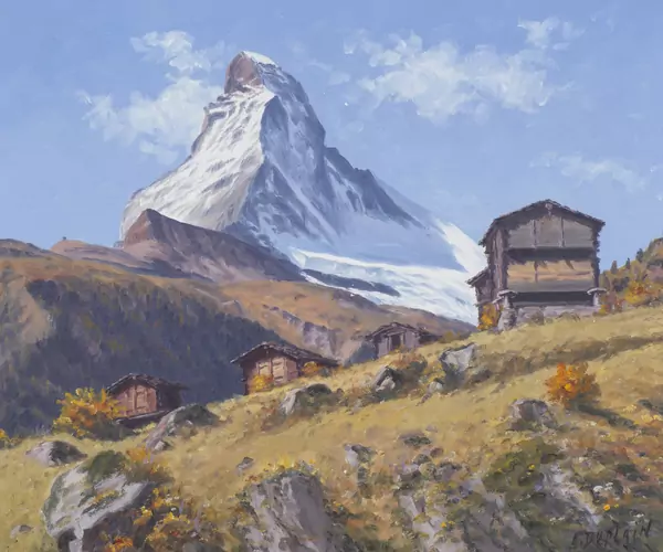 Albert DUPLAIN (1890-1978), "Zermatt", huile sur toile — DognyAuction