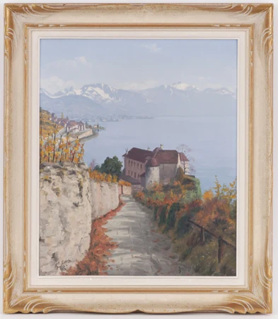 Le château de Glérolles et le Léman