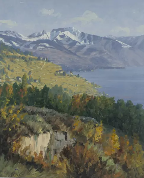Albert DUPLAIN (1890-1978), 'Vue du Lavaux', huile — DognyAuction