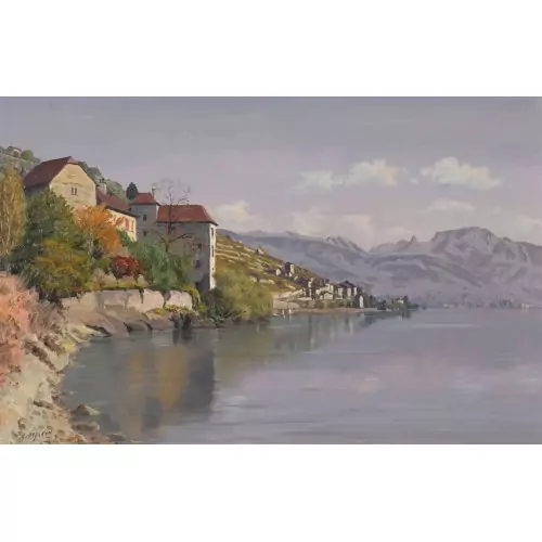 Le Château de Glérolles et le Léman