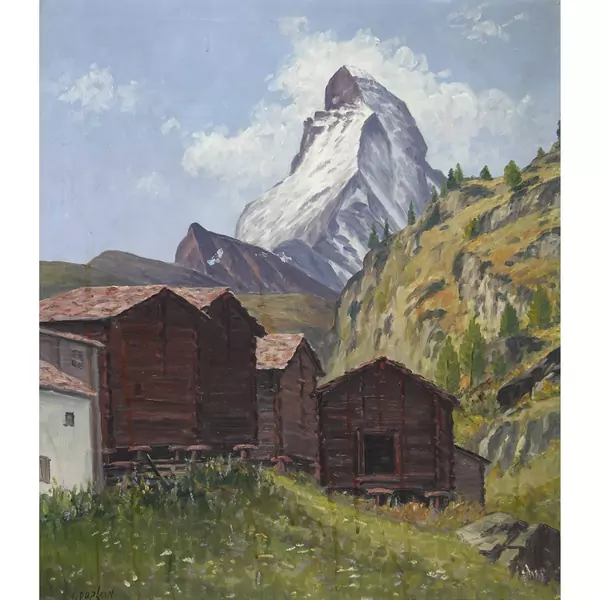 Stadel vor dem Matterhorn