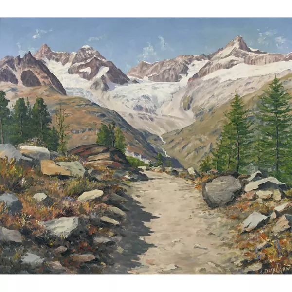 Sommerliche Sicht auf Obergabelhorn und Zinalrothorn