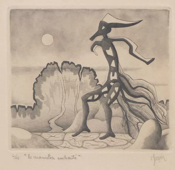 Albert Edgar YERSIN ( 1905-1984), "Le mamelon enchanté", gravure — DognyAuction
