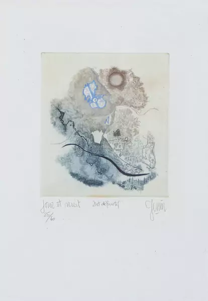 Albert Edgar YERSIN (1905-1984), "Jour et Nuit", lithographie — DognyAuction