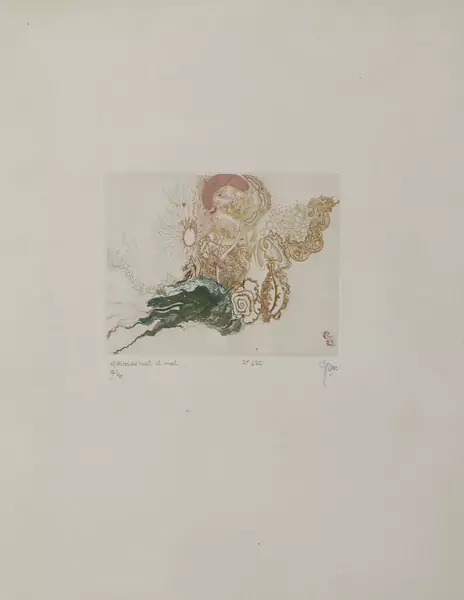 Albert Edgar YERSIN (1905-1984), "Epanouissement et mort", burin et pointe sèche — DognyAuction