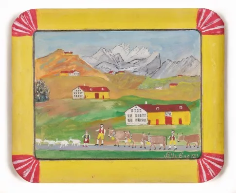 Albert Enzler — Alpfahrt vor Säntis