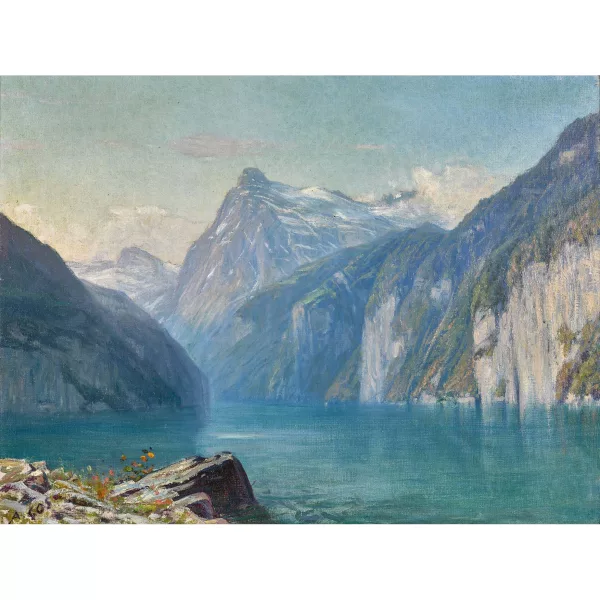 Albert Gos — Vierwaldstättersee mit Urirotstock.