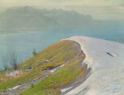 ALBERT GOS — Printemps et hiver à Naye. — Koller Auktionen