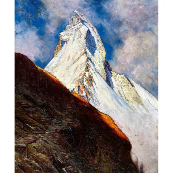 Albert Gos — Das Matterhorn von der Riffelalp aus.