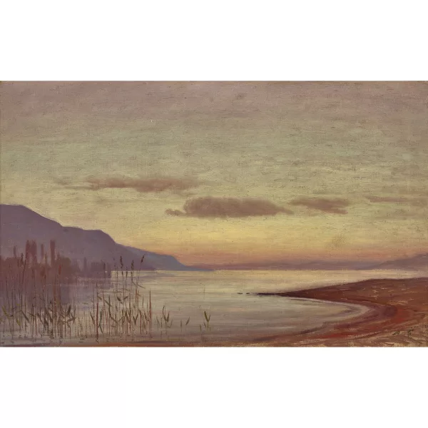 Albert Gos — Au bord du lac de Genève à Villeneuve.
