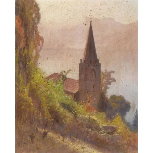 Albert Gos — "Église de Montreux".