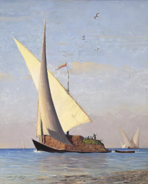 Albert Gos — Voilier sur le Léman