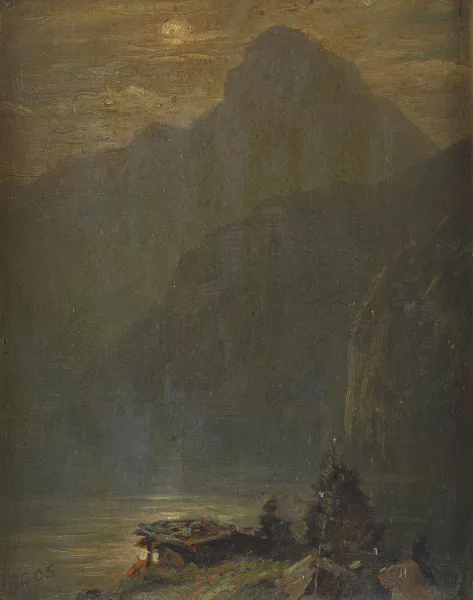 Albert Gos — Lac et montagne
