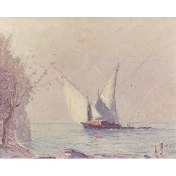 Albert Gos — Voilier sur le Leman.