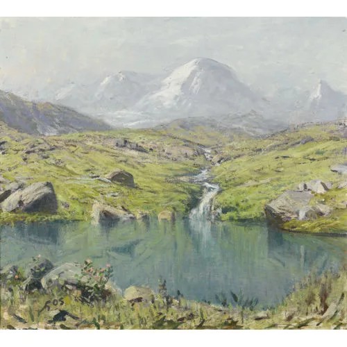 Albert Gos — Gebirgssee in den Alpen.