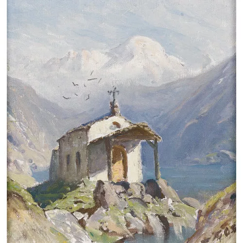 Albert Gos — Kapelle Maria zum Schnee am Schwarzsee oberhalb Zermatt.
