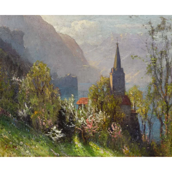 Albert Gos — L'église Saint-Vincent à Montreux.