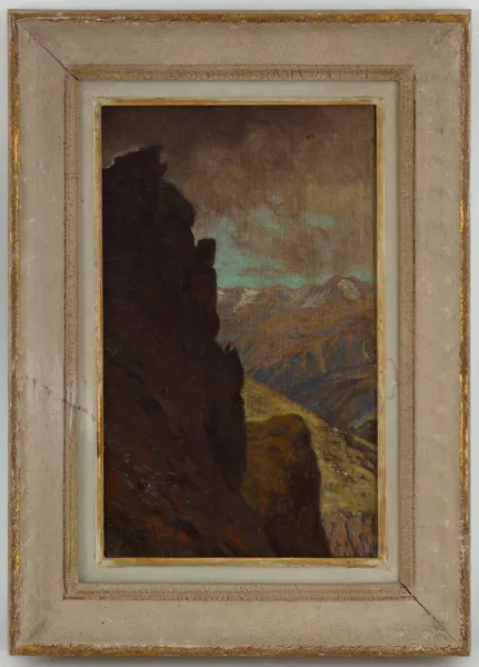 Albert Gos — Albert Gos (1852-1942), \\Vallée de Zermatt\\, huile