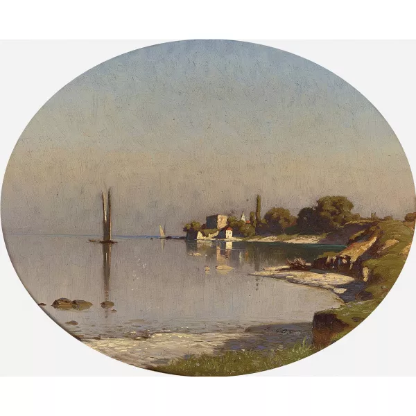 Albert Gos — "Yvoire (Lac Léman)".