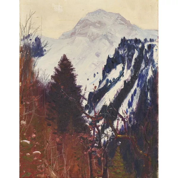 Albert Gos — Spätherbstliche Berglandschaft.