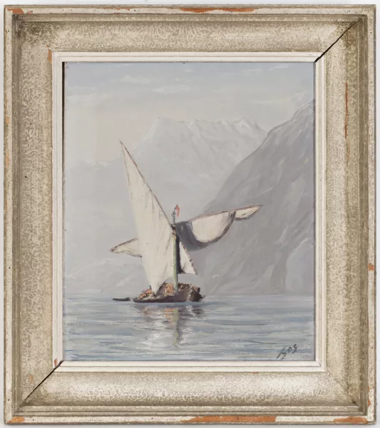 Albert Gos — Barque sur le Léman