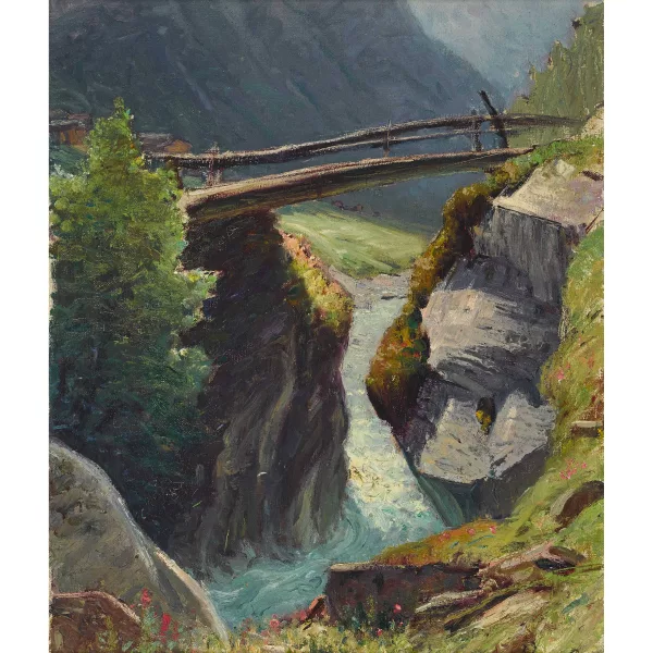 Albert Gos — "Pont de Zinal".