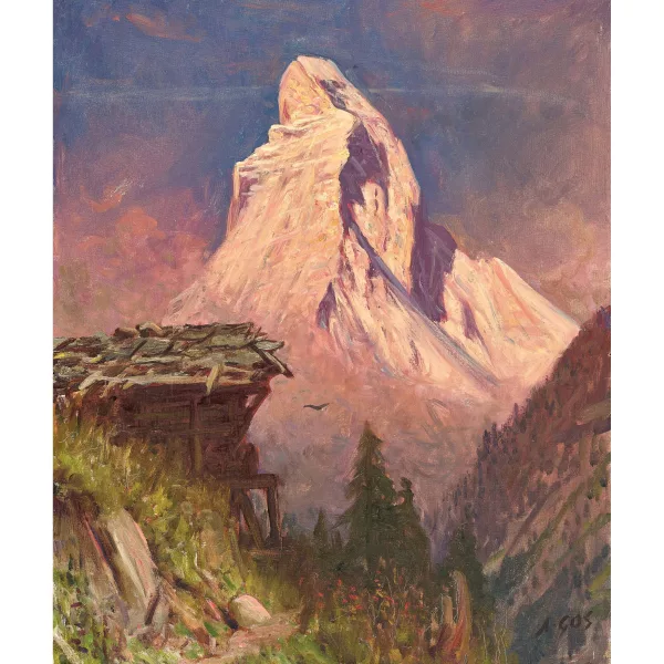 Albert Gos — Matterhorn im Morgenrot.