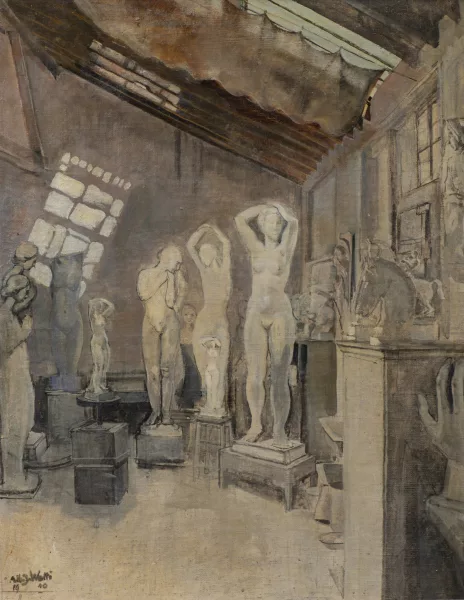 Albert Jakob Welti — L'atelier du peintre Frédéric Schmied