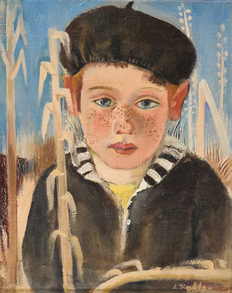 Albert Kohler — Knabe im Schilf", 1925