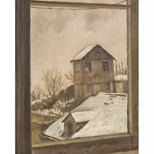 Albert Locca — Winterliche Hauspartie.