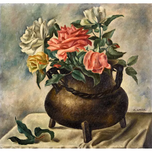 "Roses au bronze"