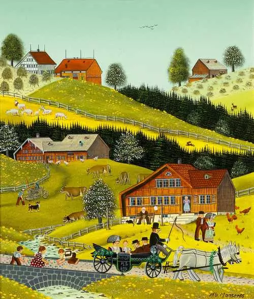 ALBERT MANSER — Hochzeit im Frühling. 1985. — Koller Auktionen