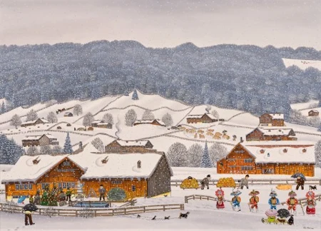 Silvester-Klausen in Urnäsch 13. Januar, 1985