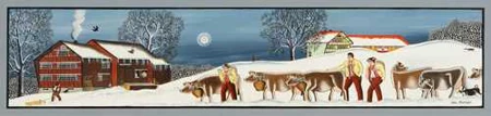 ALBERT MANSER — Sennenstreifen, Winter. 1970. — Koller Auktionen