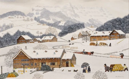 Sonnenhalb mit Ebenalp, Schäfler Säntis, 1988