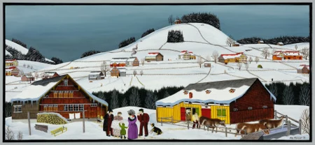Winterlandschaft mit Taufgesellschaft, 1972