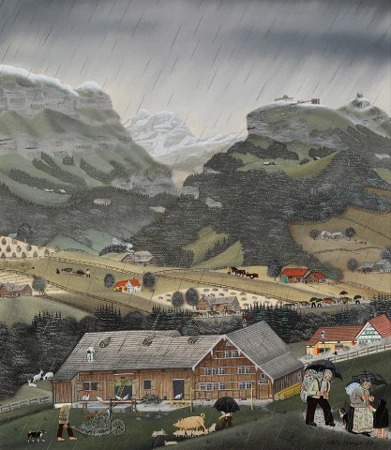 Erster Schnee auf Marwies, Altmann, Ebenalp, Schäfler, 1984