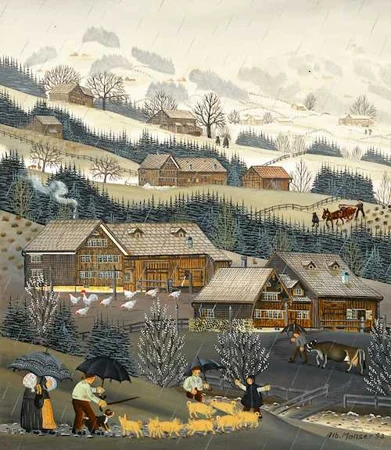 ALBERT MANSER — Suddelwetter im März. 1993. — Koller Auktionen