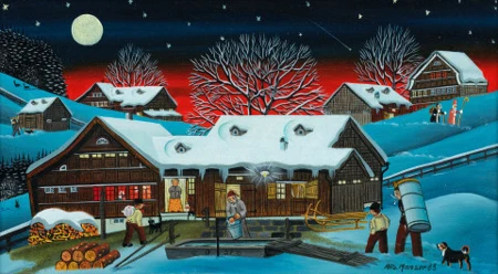 Winterabend mit Vollmond, 1983