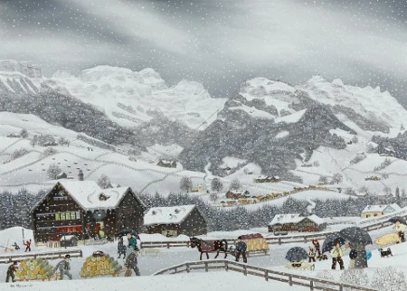 Winteralltag im Appenzellerland, 1984