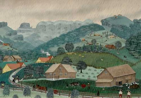 ALBERT MANSER — Regenwetter. 1977. — Koller Auktionen