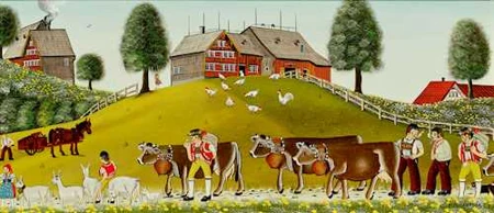 ALBERT MANSER — Sommer, Alpfahrt. 1975. — Koller Auktionen