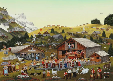 Alpstubete auf Potersalp, 1983