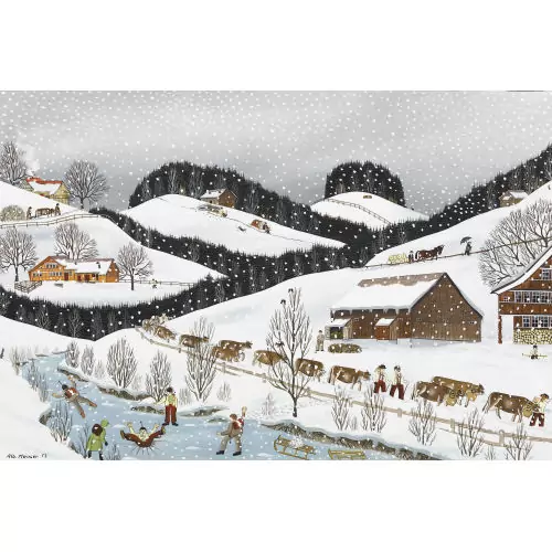 "Am Bach - es schneielet"
