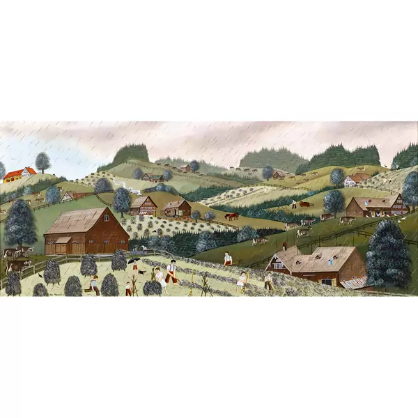 Appenzeller Heuernte im Regen