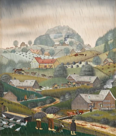 Regenwetter mit reissendem Bach, 1981