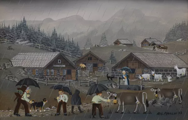 Regen auf der Alp